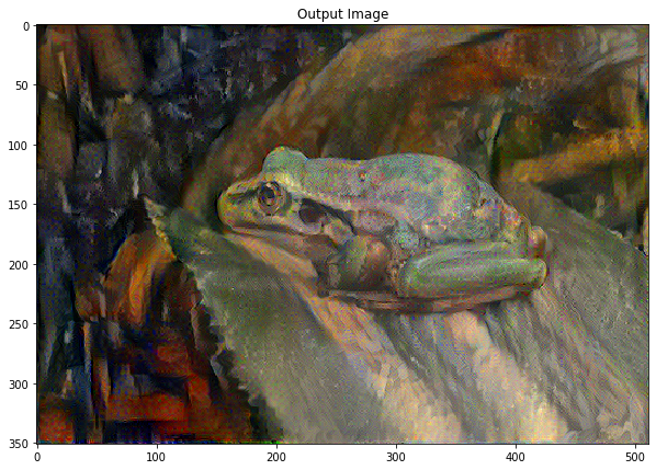 a preliminary example of nerual style transfer with tf.keras